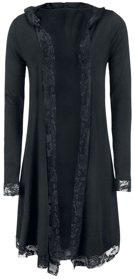 Gilets & Ponchos  de Gothicana by EMP - Gilet Dentelle - S à 5XL - pour Femme - noir - Gothicana by EMP