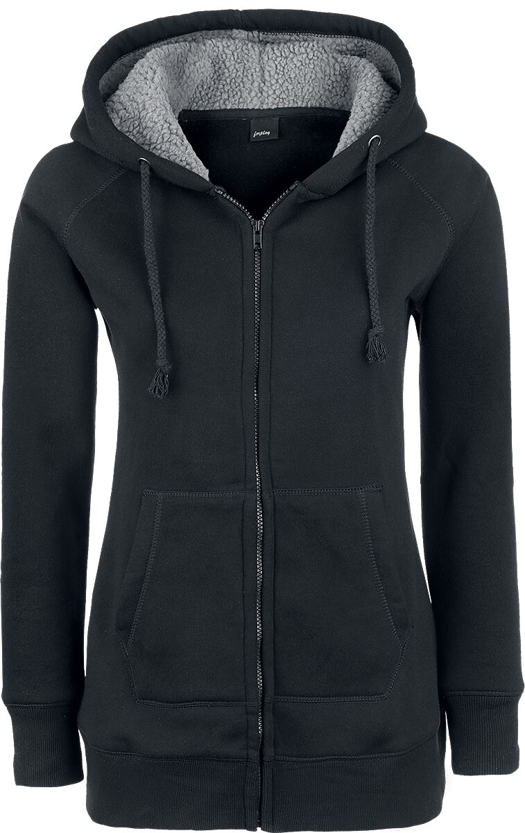 Sweat-shirt zippé à capuche  de Forplay - Sweat À Capuche En Polaire - S à XL - pour Femme - noir - Forplay