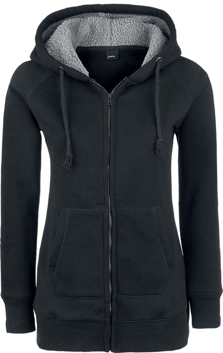 Sweat-shirt zippé à capuche  de Forplay - Sweat À Capuche En Polaire - S à XL - pour Femme - noir - Forplay
