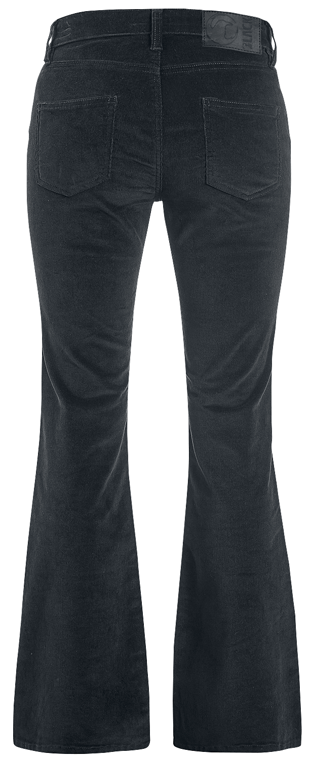 Pantalon en toile  de Black Premium by EMP - Nicki - W26L32 à W40L34 - pour Femme - noir - Black Premium by EMP - View 2