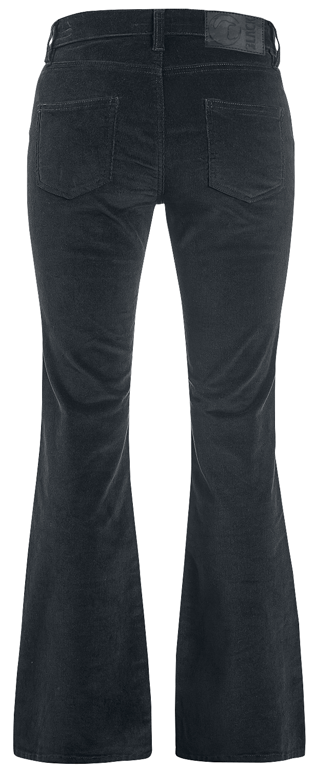 Pantalon en toile  de Black Premium by EMP - Nicki - W28L32 à W40L34 - pour Femme - noir - Black Premium by EMP - View 2