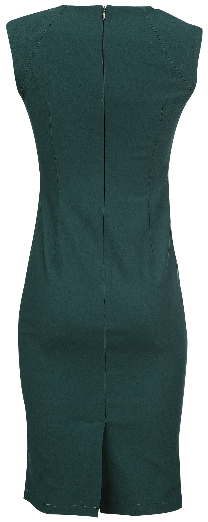 Robe mi-longue Rockabilly de Voodoo Vixen - Claudette - S à XL - pour Femme - pétrole - Voodoo Vixen - View 2