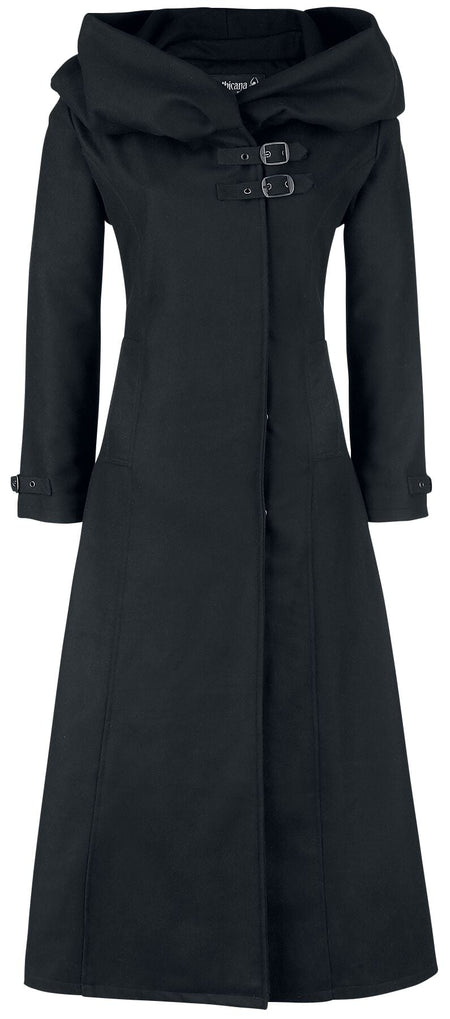 Manteau d'hiver Gothic de Gothicana by EMP - Cinderella - XS à M - pour Femme - noir - Gothicana by EMP