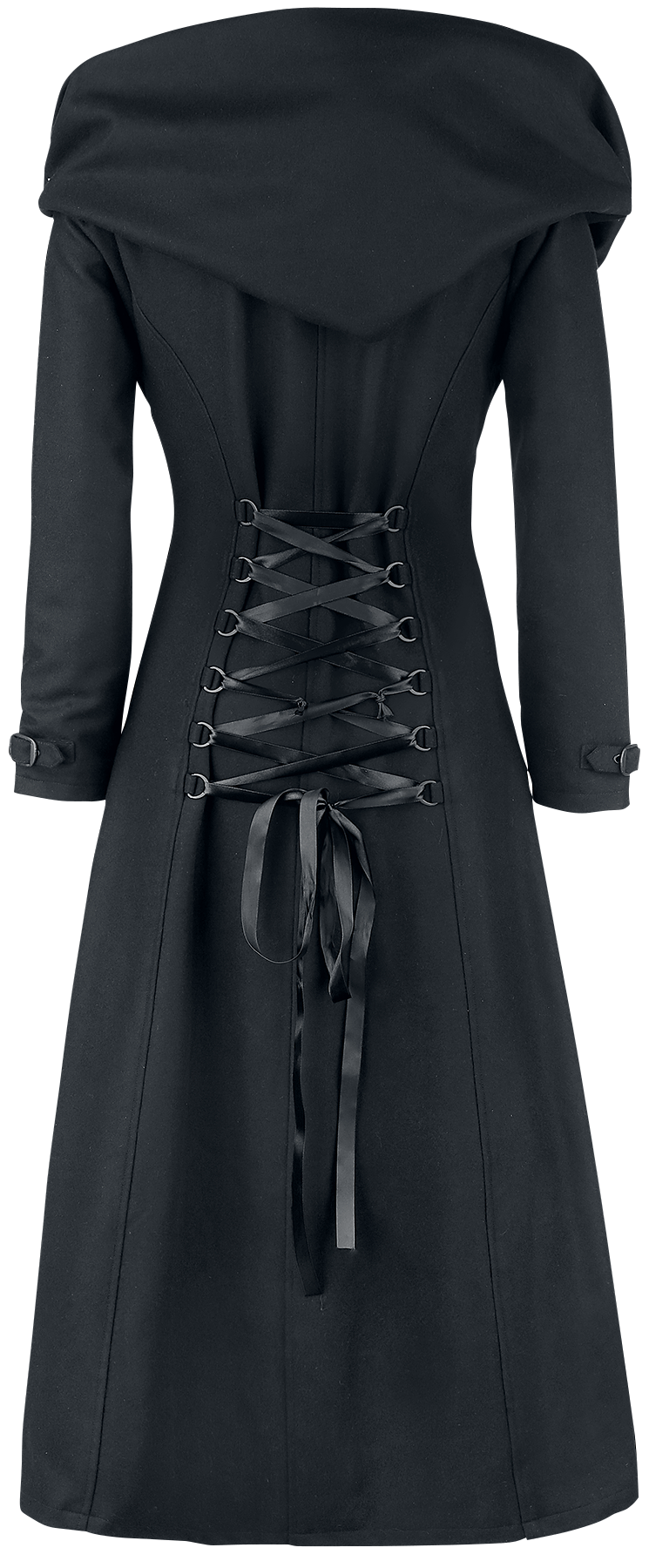 Manteau d'hiver Gothic de Gothicana by EMP - Cinderella - XS à M - pour Femme - noir - Gothicana by EMP - View 2