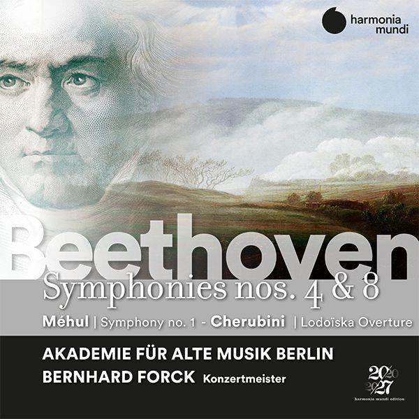 Beethoven: Symphonies Nos. 4 & 8 - MÃĐhul: Symphony No. 1 - Cherubini: LodoÃŊska Overture - Front Cover