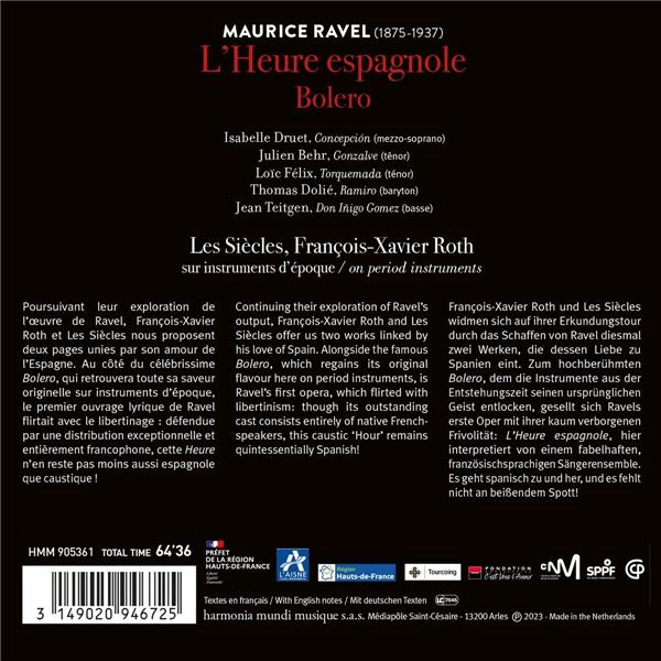 Ravel: L'Heure espagnole - Bolero - Front Cover