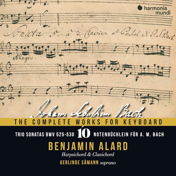 J. S. Bach: The Complete Works for Keyboard, Vol. 10: Trio Sonatas, BWV 525-530 - Notebook for A.... - Front Cover