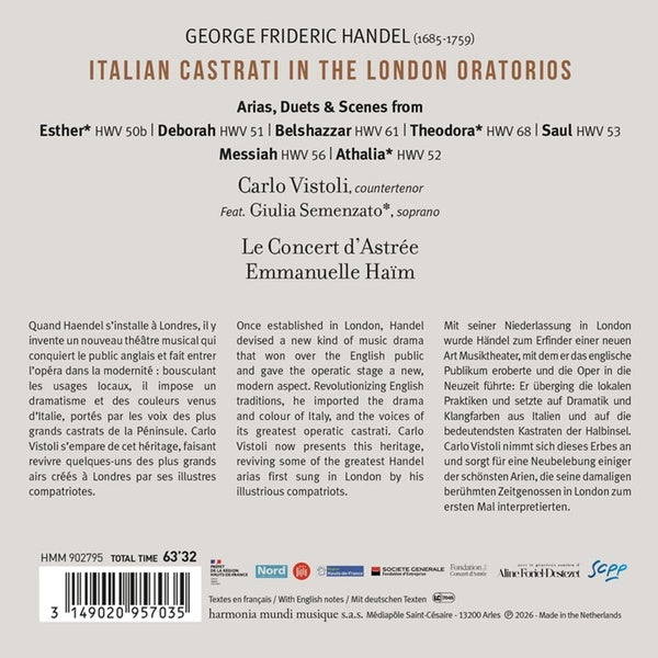 Handel's Italians : Italian Castrati In The London Oratorios - Front Cover