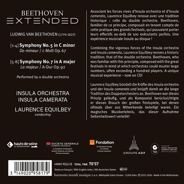 Beethoven Extended : Symphonies Numéros 5 et 7 - Front Cover