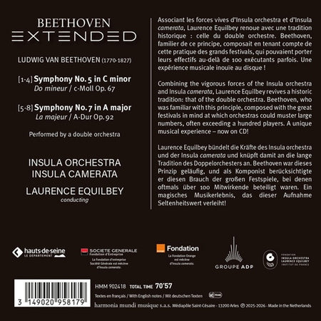 Beethoven Extended : Symphonies Numéros 5 et 7 - Front Cover
