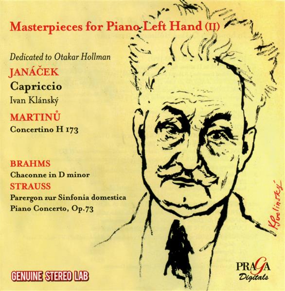 Masterpieces for piano left hand /vol.2 - Front Cover