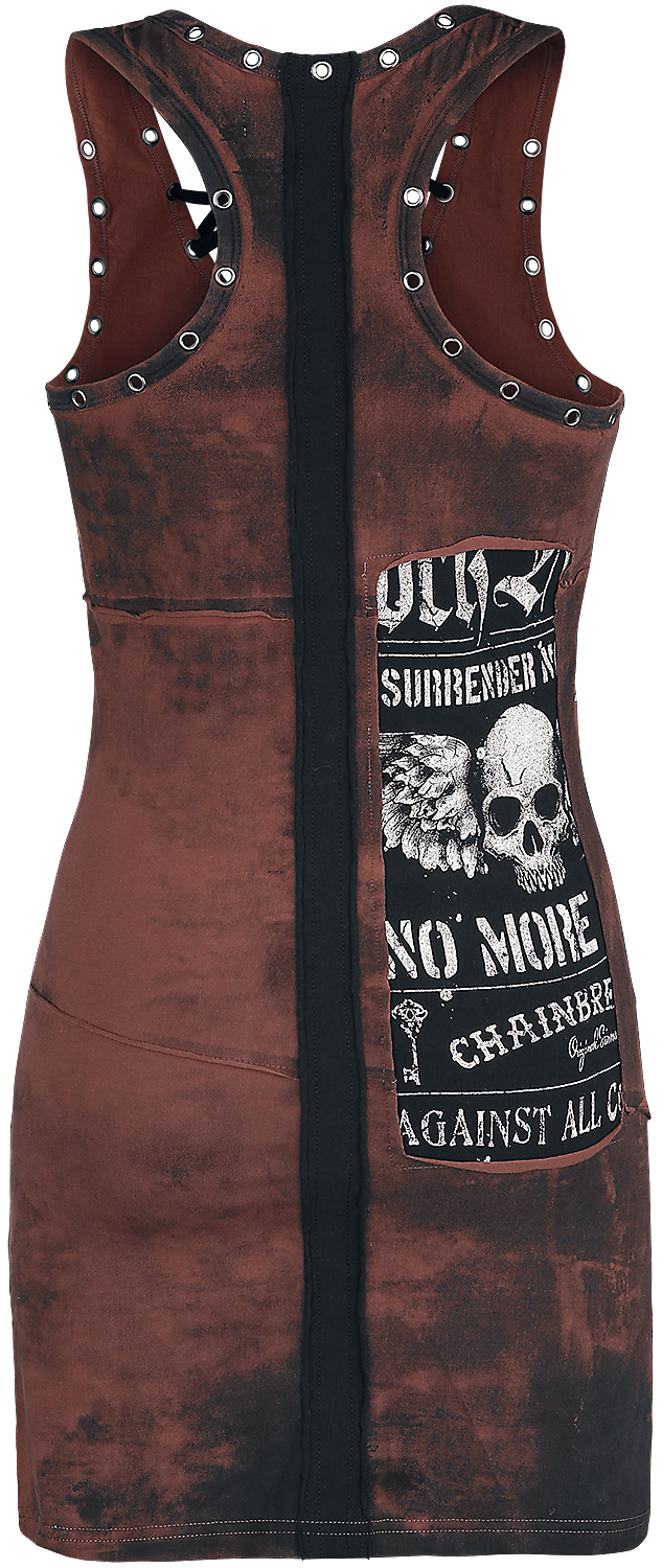 Robe courte  de Rock Rebel by EMP - Stay A Little Longer - S à XXL - pour Femme - marron - Rock Rebel by EMP - View 2