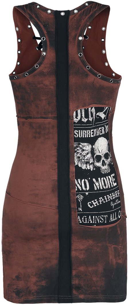 Robe courte  de Rock Rebel by EMP - Stay A Little Longer - S à XXL - pour Femme - marron - Rock Rebel by EMP - View 2