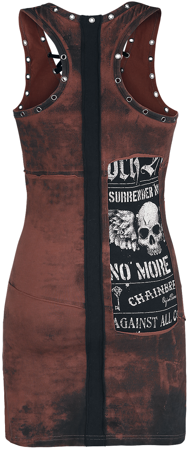 Robe courte  de Rock Rebel by EMP - Stay A Little Longer - S à XXL - pour Femme - marron - Rock Rebel by EMP - View 2