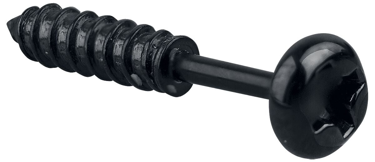 Set de boucles d'oreilles Gothic de etNox hard and heavy - Vis - pour Unisexe - noir - etNox hard and heavy