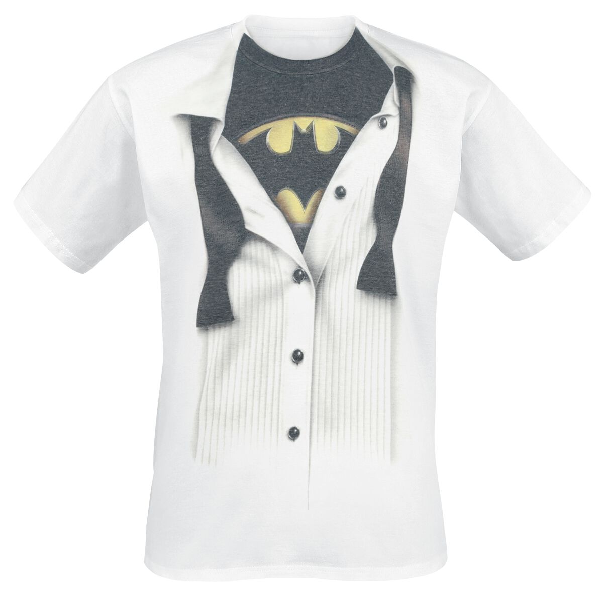 T-Shirt Manches courtes  de Batman - Blouse - S à XXL - pour Homme - blanc - Batman