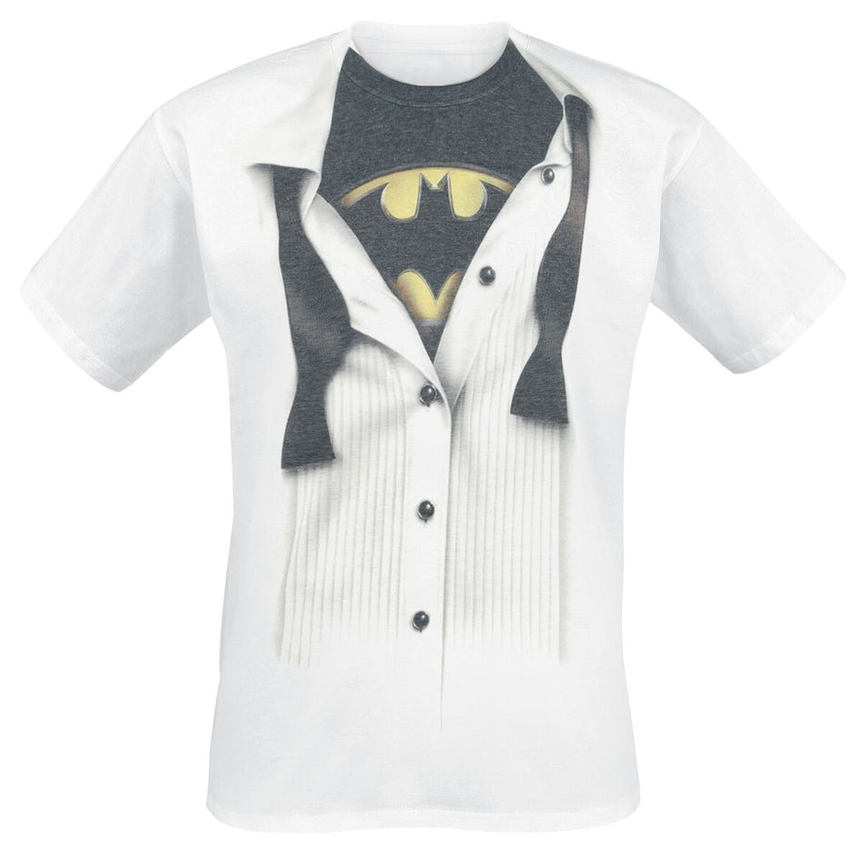 T-Shirt Manches courtes  de Batman - Blouse - S à XXL - pour Homme - blanc - Batman