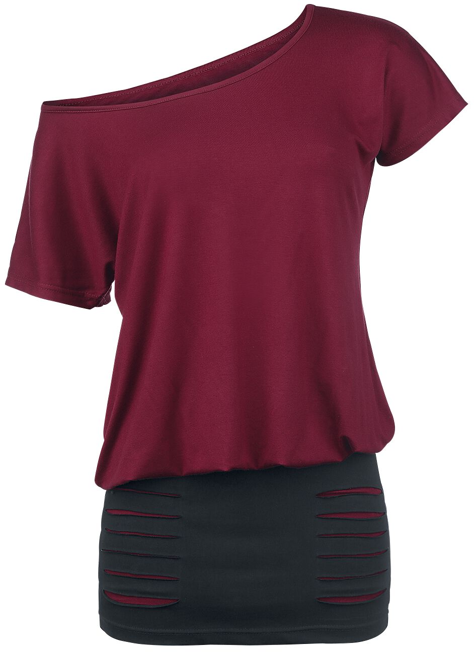Robe courte  de RED by EMP - Hold Loosely - XS à XXL - pour Femme - bordeaux/noir - RED by EMP