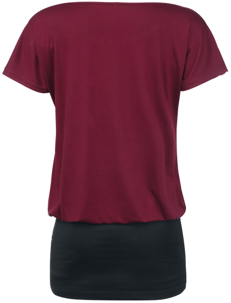 Robe courte  de RED by EMP - Hold Loosely - XS à XXL - pour Femme - bordeaux/noir - RED by EMP - View 2