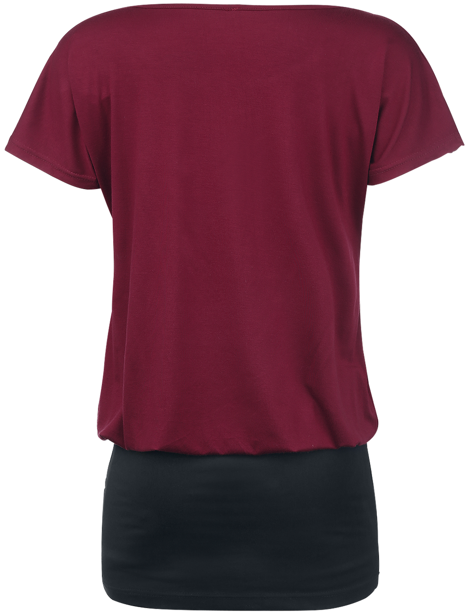 Robe courte  de RED by EMP - Hold Loosely - XS à XXL - pour Femme - bordeaux/noir - RED by EMP - View 2