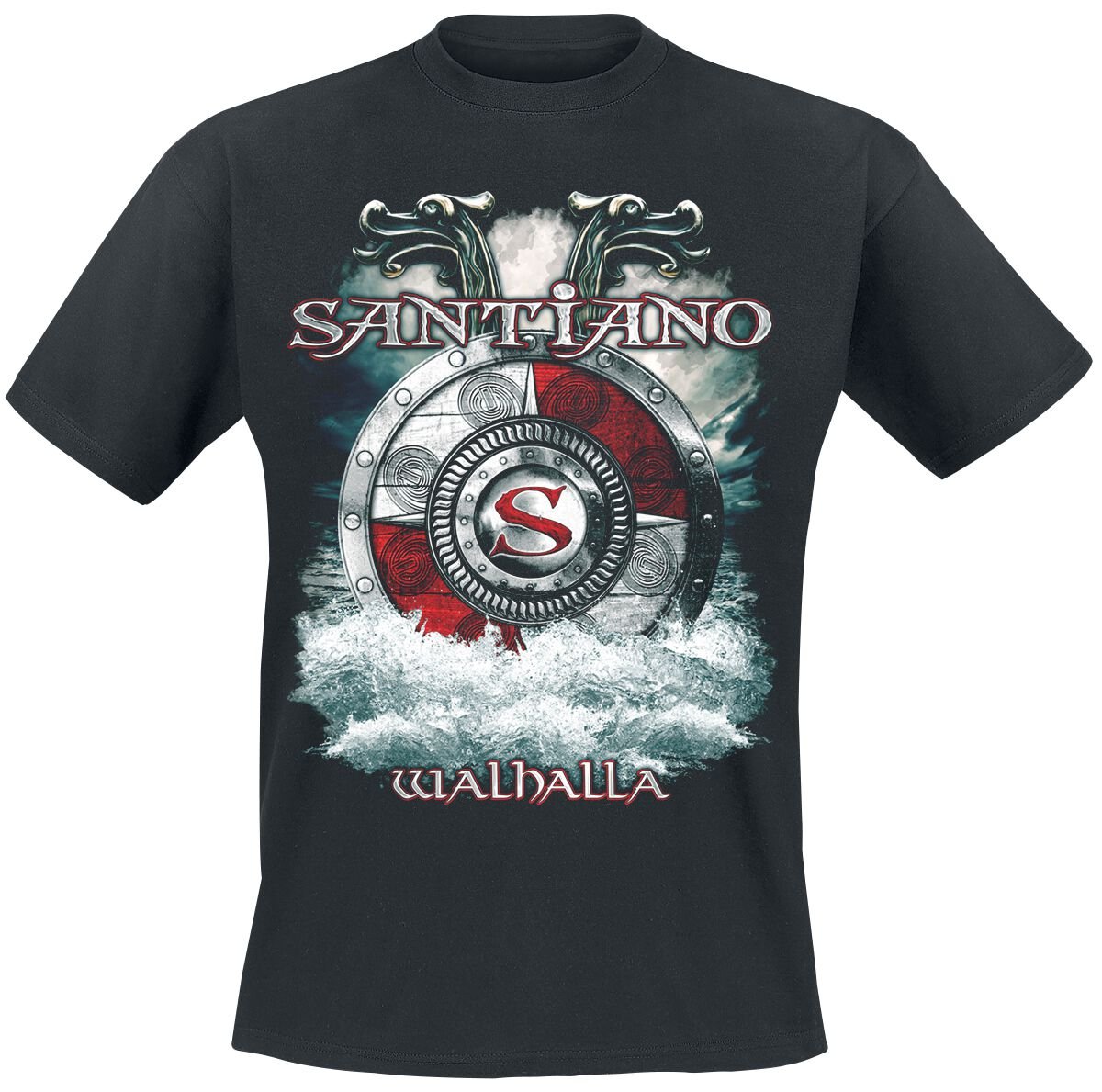 T-Shirt Manches courtes  de Santiano - Walhalla - M à XXL - pour Homme - noir - Santiano