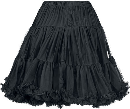 Jupe mi-longue Rockabilly de Banned Alternative - Jupon Walkabout - XS-S à XL-XXL - pour Femme - noir - Banned Alternative - View 2