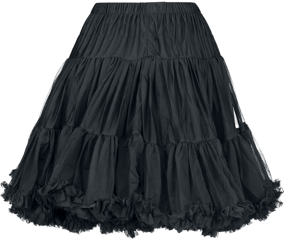 Jupe mi-longue Rockabilly de Banned Alternative - Jupon Walkabout - XS-S à XL-XXL - pour Femme - noir - Banned Alternative - View 2