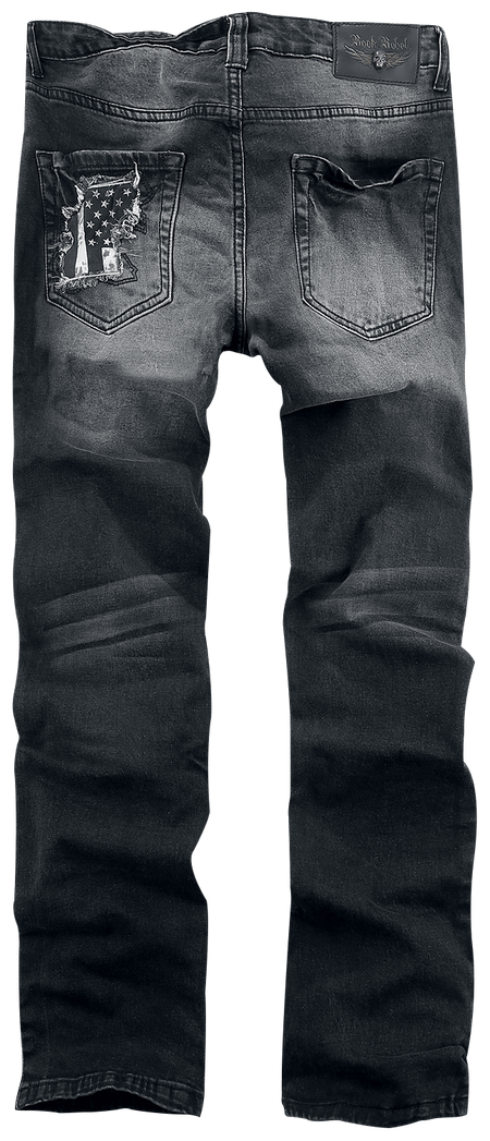 Jean  de Rock Rebel by EMP - Pete - W29L32 à W44L32 - pour Homme - noir - Rock Rebel by EMP - View 2