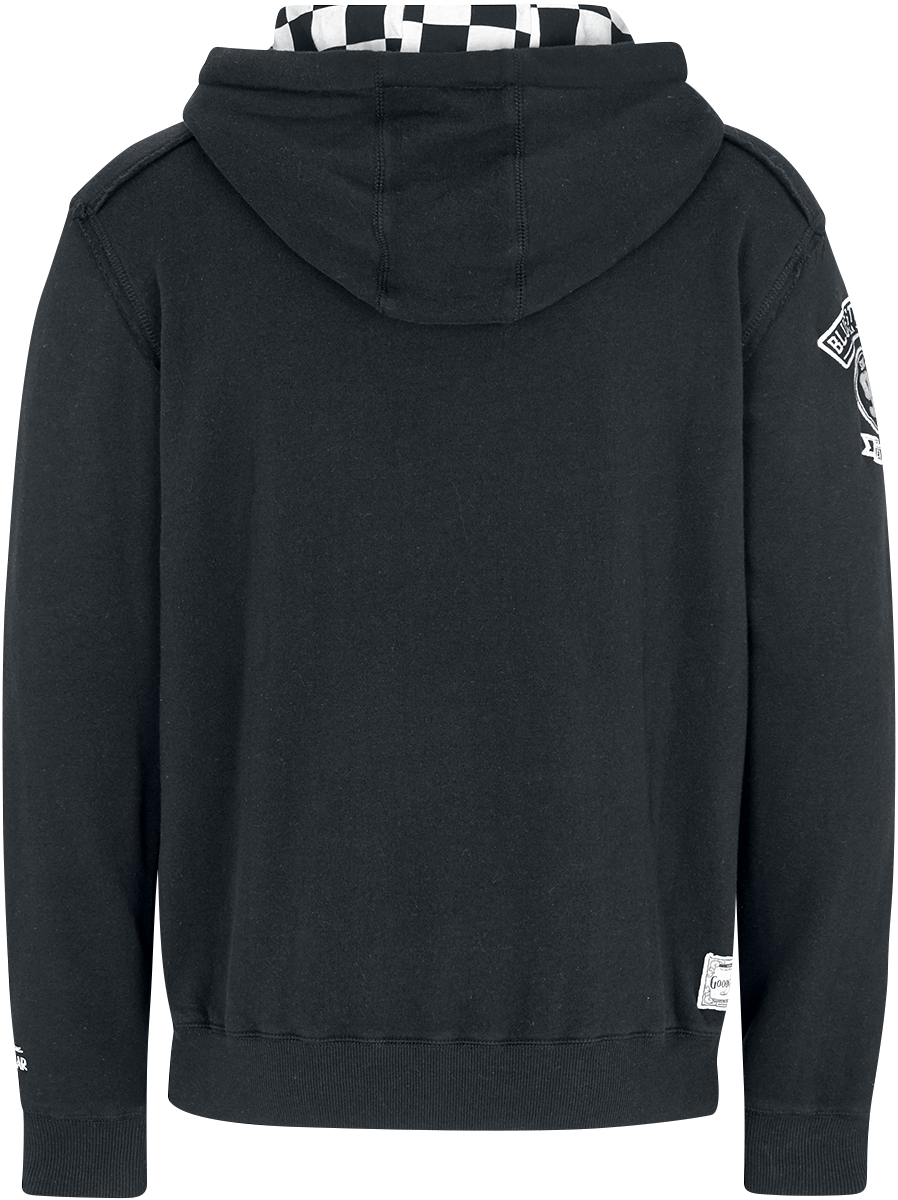 Sweat-shirt à capuche Rockabilly de GoodYear - Pelham - S à M - pour Homme - noir - Goodyear - View 2