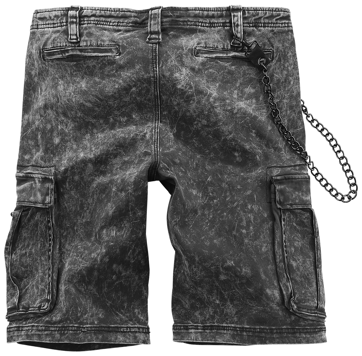 Short  de Rock Rebel by EMP - Garageland - S à M - pour Homme - gris foncé - Rock Rebel by EMP - View 2