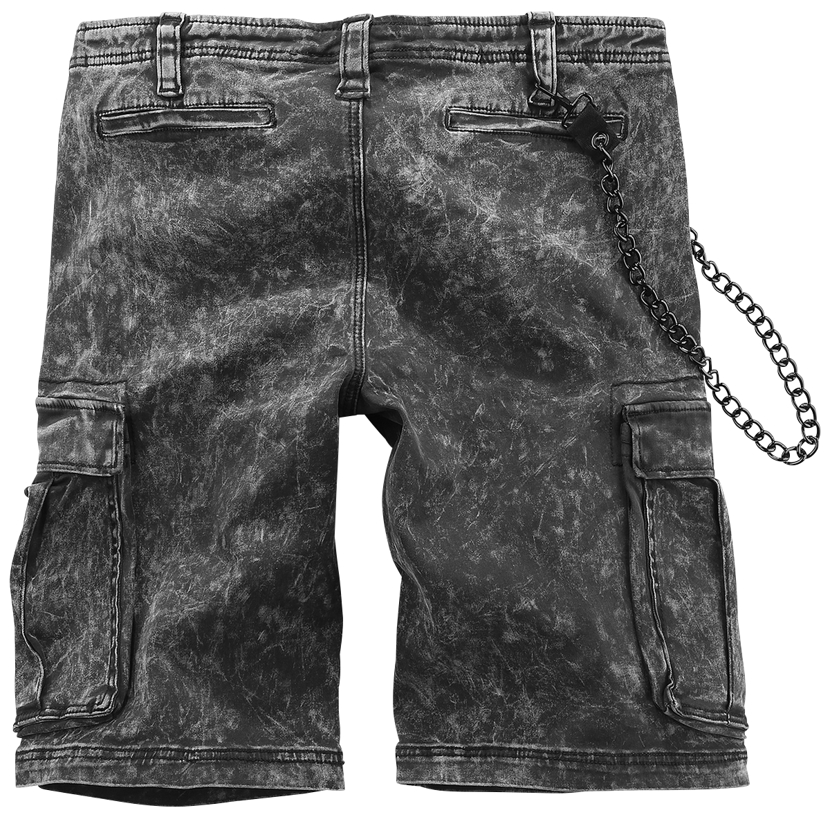Short  de Rock Rebel by EMP - Garageland - S à M - pour Homme - gris foncé - Rock Rebel by EMP - View 2