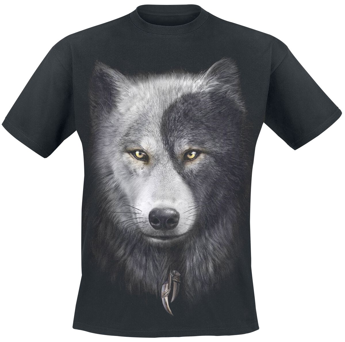 T-Shirt Manches courtes Gothic de Spiral - Wolf Chi - S à 4XL - pour Homme - noir - Spiral