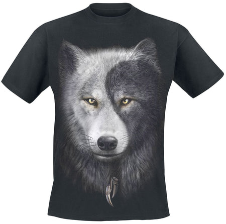 T-Shirt Manches courtes Gothic de Spiral - Wolf Chi - S à 4XL - pour Homme - noir - Spiral