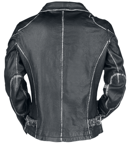 Veste en cuir  de Mauritius - PGG LULV - S à XXL - pour Femme - noir - Mauritius - View 2