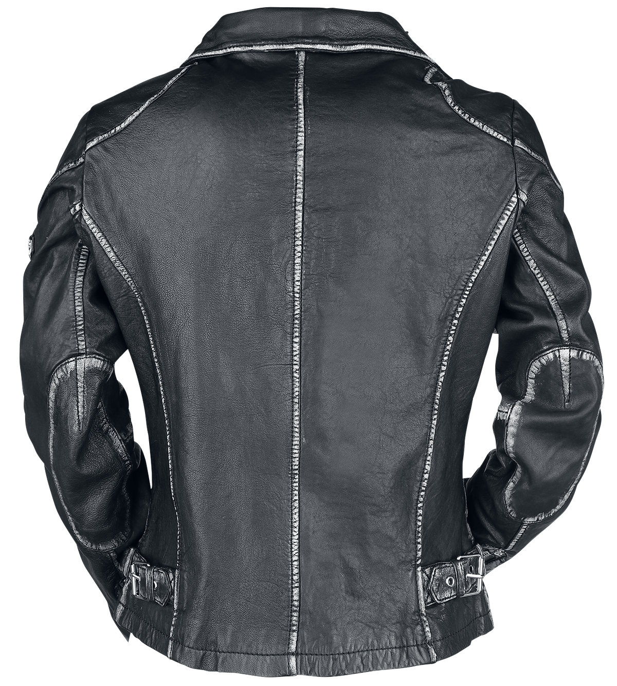 Veste en cuir  de Mauritius - PGG LULV - S à 5XL - pour Femme - noir - Mauritius - View 2