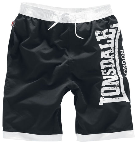 Short de bain  de Lonsdale London - Clennel - S à 5XL - pour Homme - noir - Lonsdale London