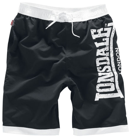 Short de bain  de Lonsdale London - Clennel - S à 5XL - pour Homme - noir - Lonsdale London