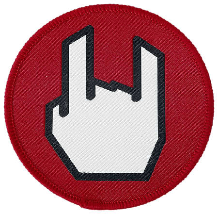 Patch  de Collection Spéciale EMP - Patch - Rockhand-Logo - pour Indifférent - Standard - Collection Spéciale EMP - View 2