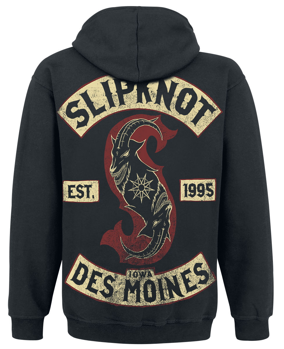 Sweat-shirt à capuche  de Slipknot - Iowa Des Moines - S à XL - pour Homme - noir - Slipknot - View 2