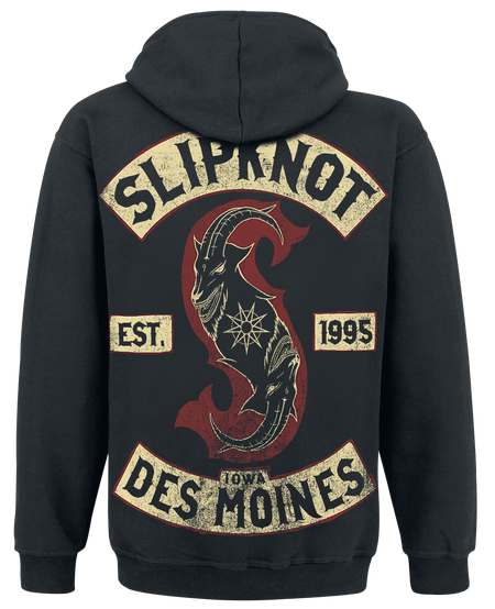 Sweat-shirt à capuche  de Slipknot - Iowa Des Moines - S à XL - pour Homme - noir - Slipknot - View 2