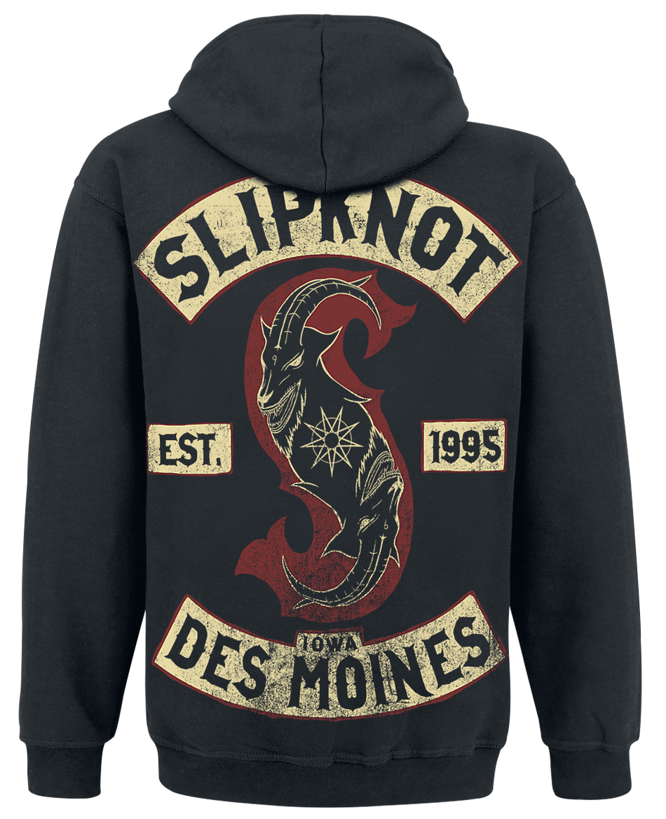 Sweat-shirt à capuche  de Slipknot - Iowa Des Moines - S à XL - pour Homme - noir - Slipknot - View 2