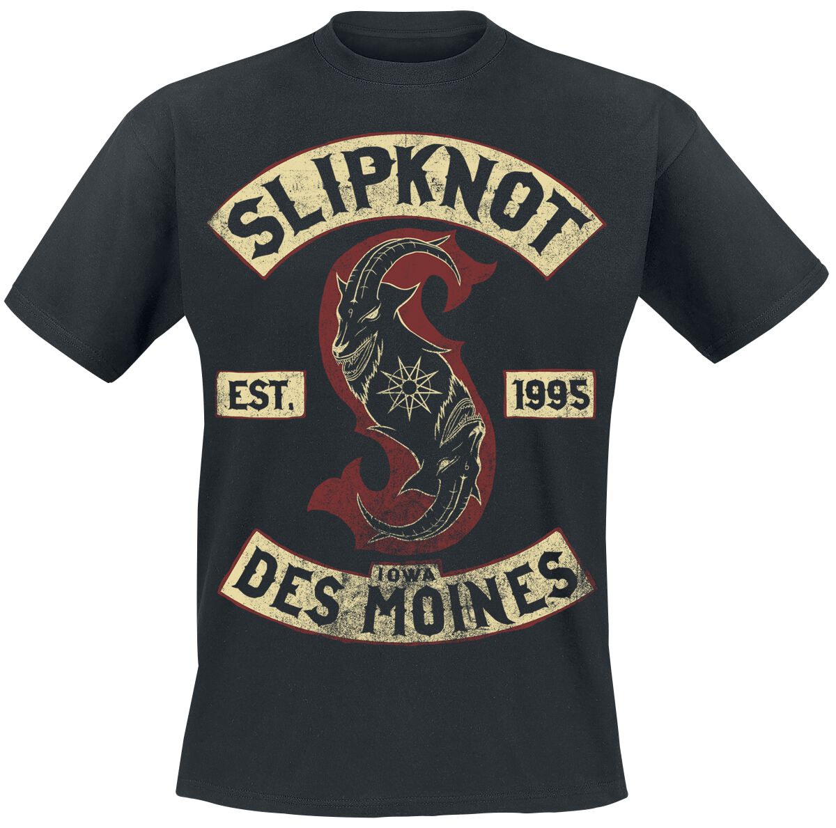 T-Shirt Manches courtes  de Slipknot - Iowa Des Moines - S à 3XL - pour Homme - noir - Slipknot