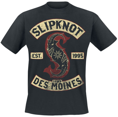 T-Shirt Manches courtes  de Slipknot - Iowa Des Moines - S à 3XL - pour Homme - noir - Slipknot
