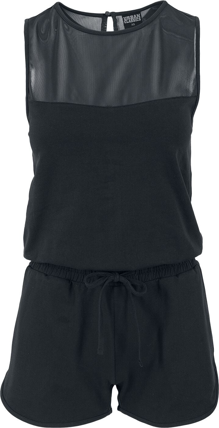 Salopette  de Urban Classics - Combishort Tech Mesh Femme - XS à M - pour Femme - noir - Urban Classics