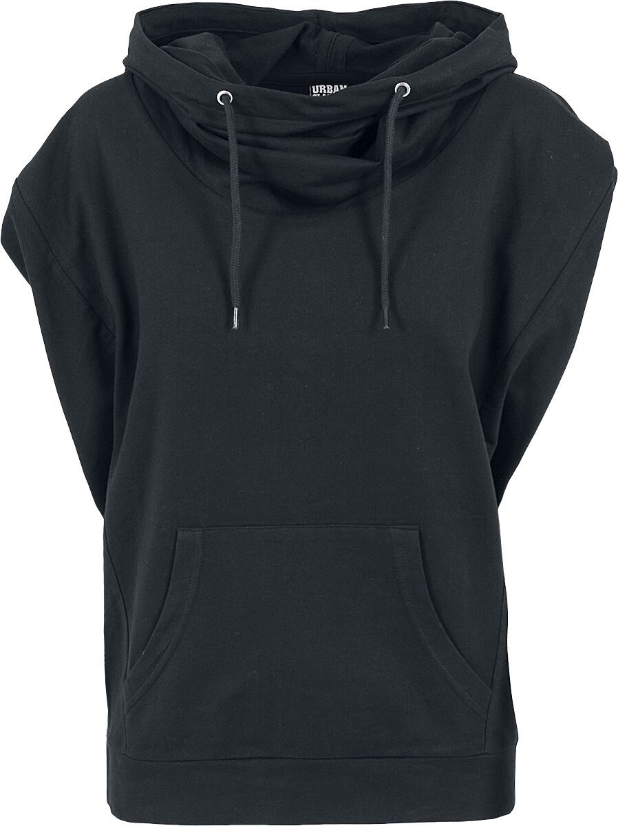 T-Shirt Manches courtes  de Urban Classics - Haut Sans Manches À Capuche Femme - XS à XL - pour Femme - noir - Urban Classics