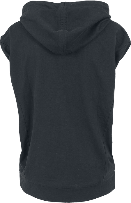 T-Shirt Manches courtes  de Urban Classics - Haut Sans Manches À Capuche Femme - XS à XL - pour Femme - noir - Urban Classics - View 2