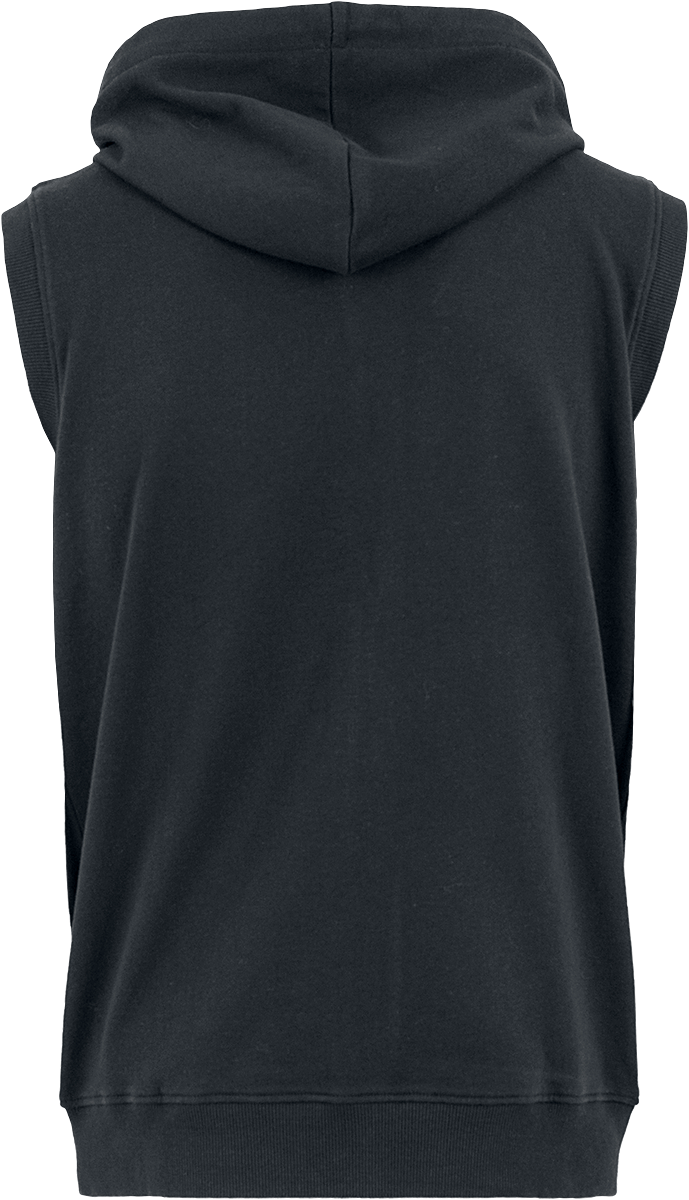 Sweat-shirt zippé à capuche  de Urban Classics - Sleeveless Terry Zip Hoodie - S à 5XL - pour Homme - noir - Urban Classics - View 2