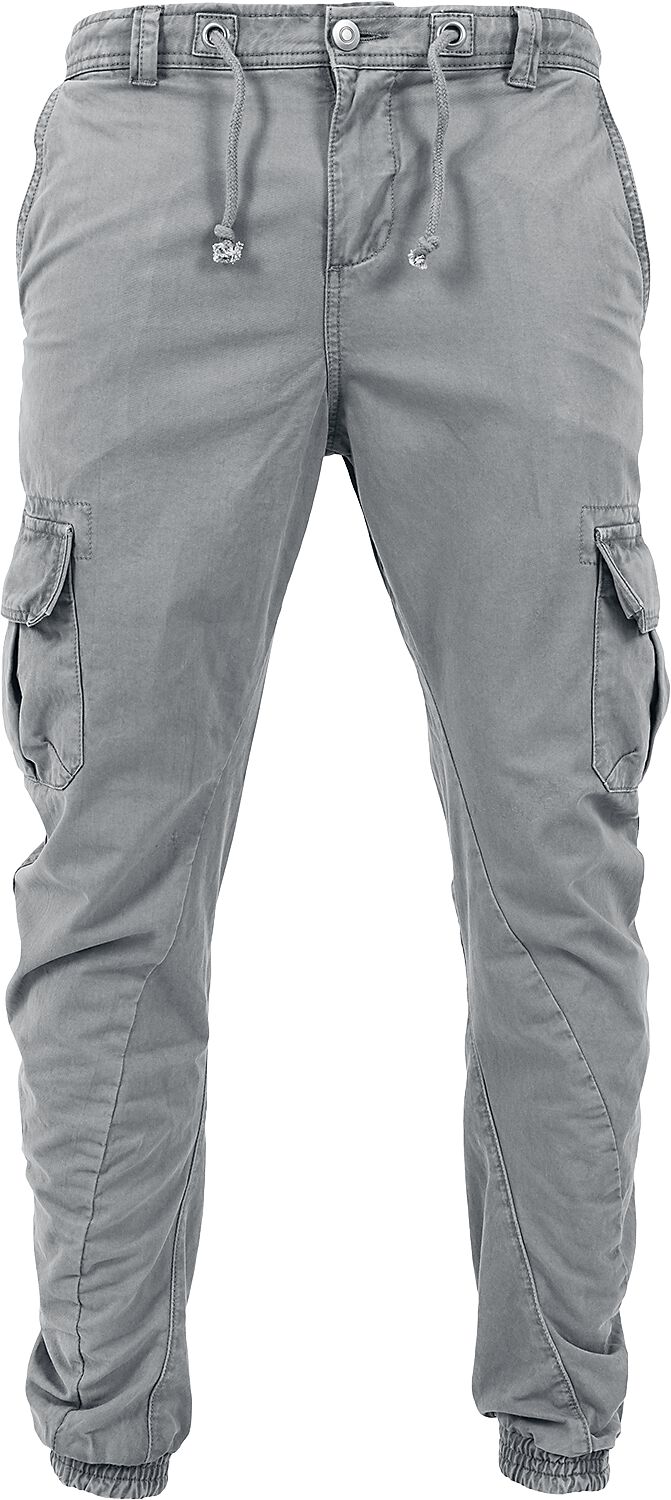 Pantalon Cargo  de Urban Classics - Treillis élastiqué - S à 5XL - pour Homme - gris - Urban Classics