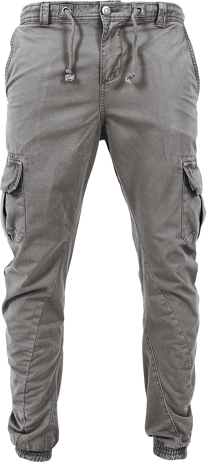 Pantalon Cargo  de Urban Classics - Treillis élastiqué - S à 5XL - pour Homme - gris - Urban Classics