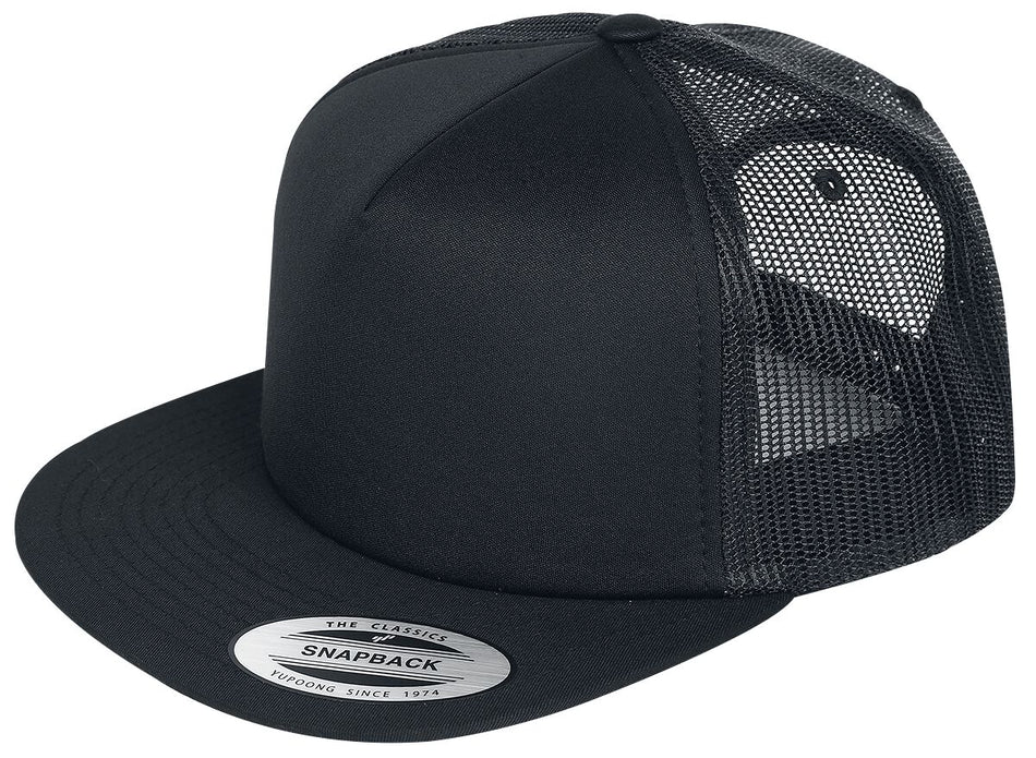 Casquette  de Flexfit - Retro Trucker - pour Unisexe - noir - Flexfit